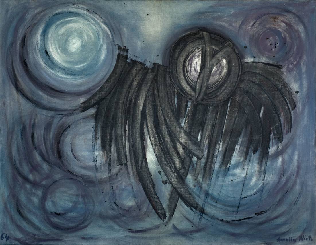 Amalia Nieto "América insólita", Óleo sobre tela, 1964. Acervo Museo Nacional de Artes Visuales