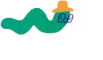 dibujo de gusano con lentes