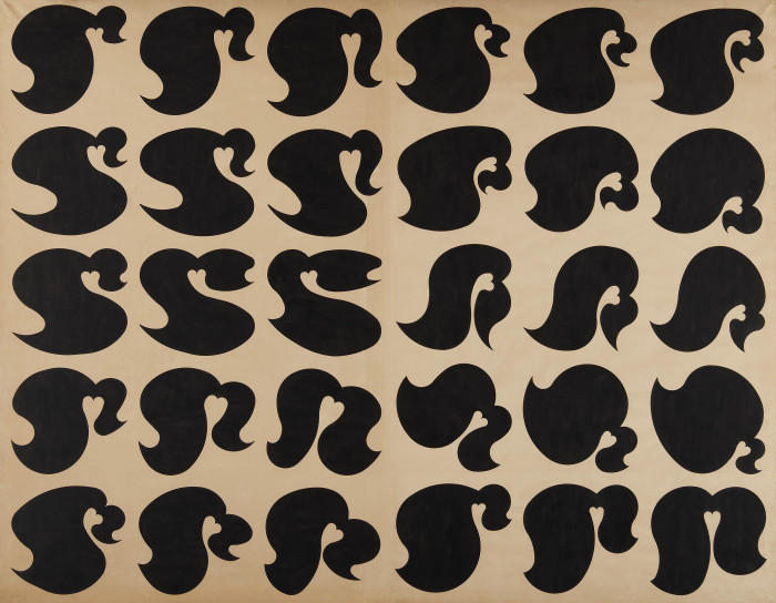  Leonor la coqueta, 1968, Antonio Slepak, tinta sobre papel entelado, 149 x 191 cm