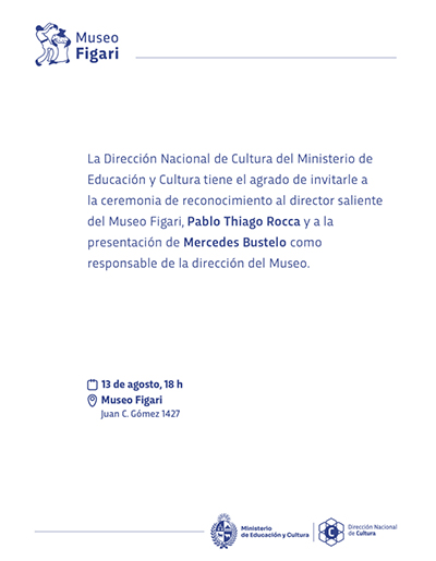 Reconocimiento al director saliente del Museo Figari Pablo Thiago Rocca