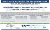 VI Escuela Regional de Microbiología Afiche escuela