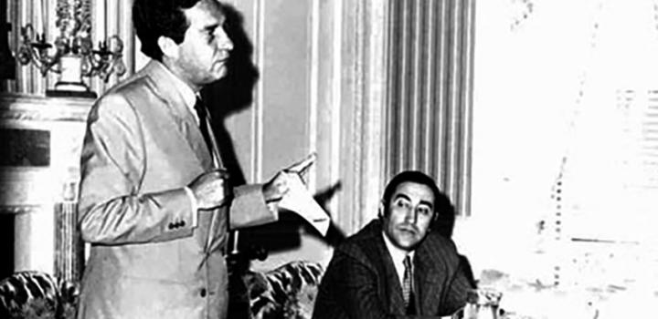 Emir Rodríguez Monegal con Octavio Paz.