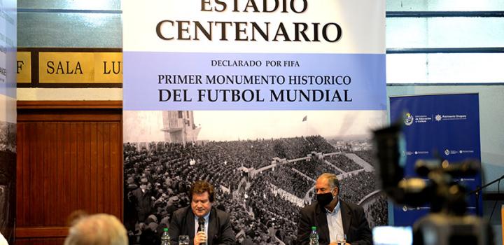 Director general de la Comisión de Patrimonio Cultural de la Nación, William Rey y presidente de la Comisión Administradora del Field Oficial (CAFO), Ricardo Lombardo
