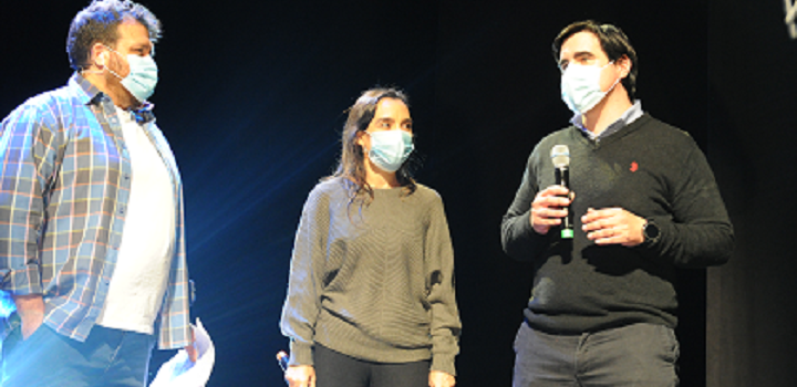 Fernando Tetes, Moriana Peyrou y Claudio Aguilar