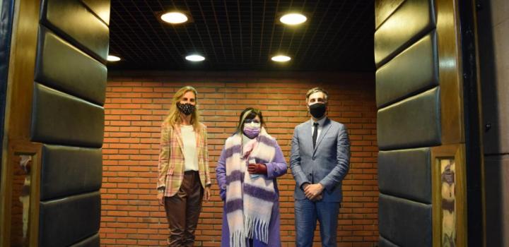 Adela Dubra, María Inés Obaldia y Martín Inthamoussú