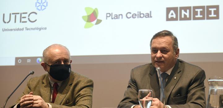Ministro de Educación y Cultura, Pablo da Silveira y el secretario de Presidencia, Álvaro Delgado