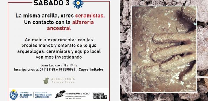 Afiche actividad "La misma arcilla, otros ceramistas".