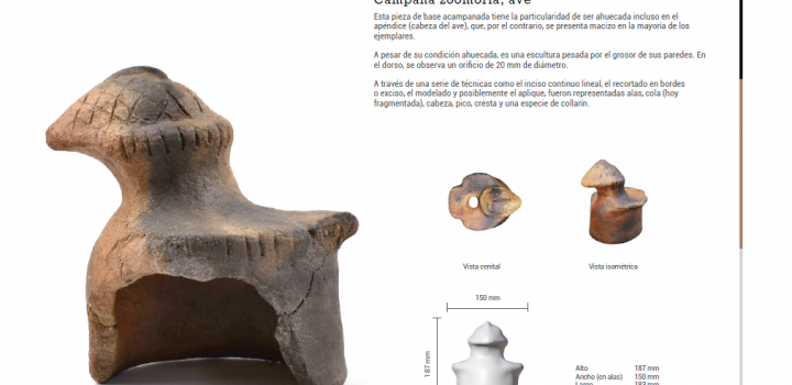 Imagen 7 del catálogo, campana zoomorfa, ave base acampanada