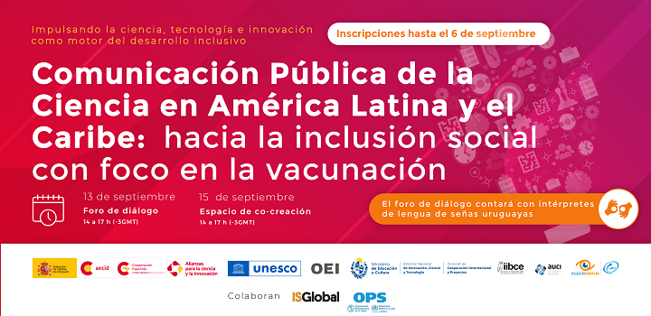 Afiche Actividad 1 La Comunicación Pública de la Ciencia y la Salud con foco en la vacunación