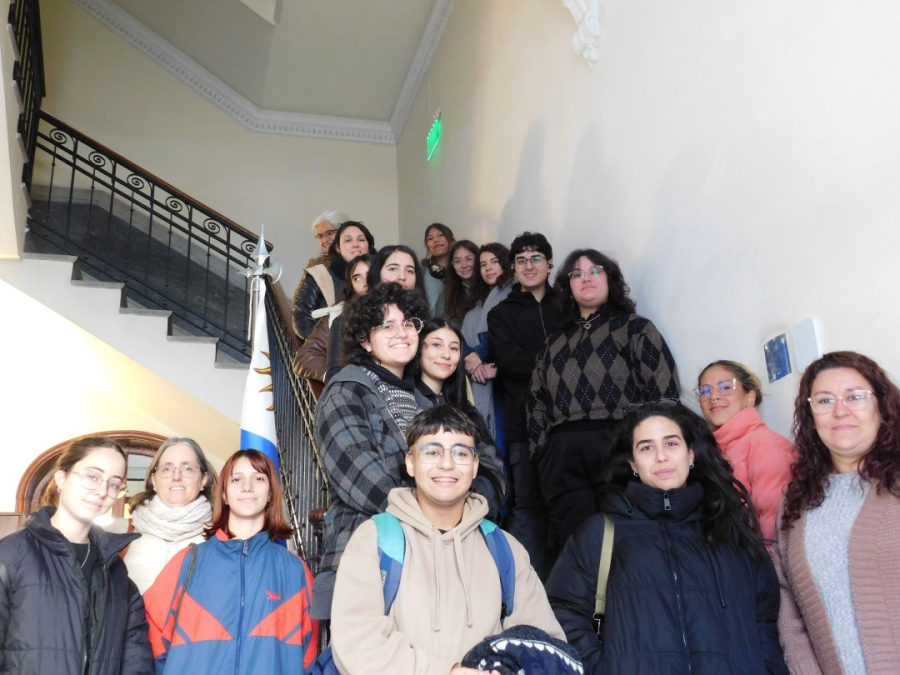 Estudiantes de la Facultad de Información y Comunicación.