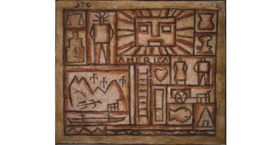América. Composición constructivista de Joaquín Torres-García (1874–1949)