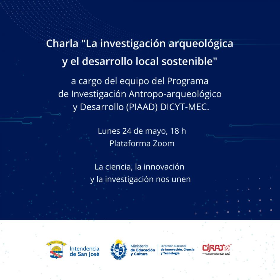 invitación "La investigación arqueológica y el desarrollo local"