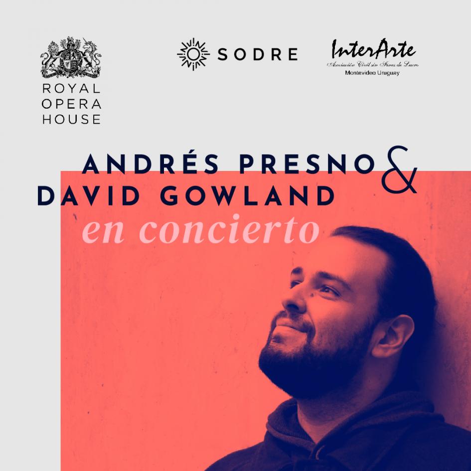 Gráfica con logos y con la imagen de Andrés Presno