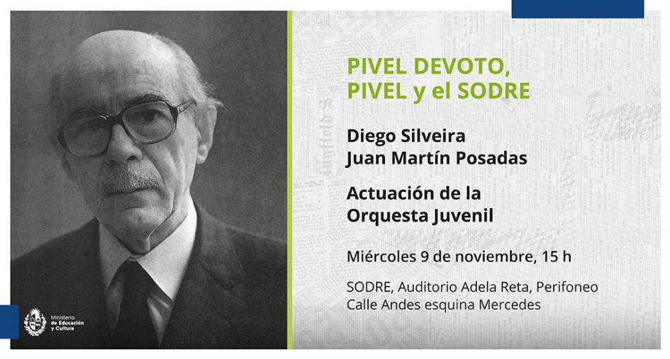 Foto de Pivel y texto del evento