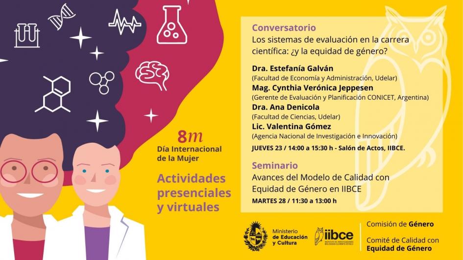 Conversatorio: Los sistemas de evaluación en la carrera científica: ¿y la equidad de género?