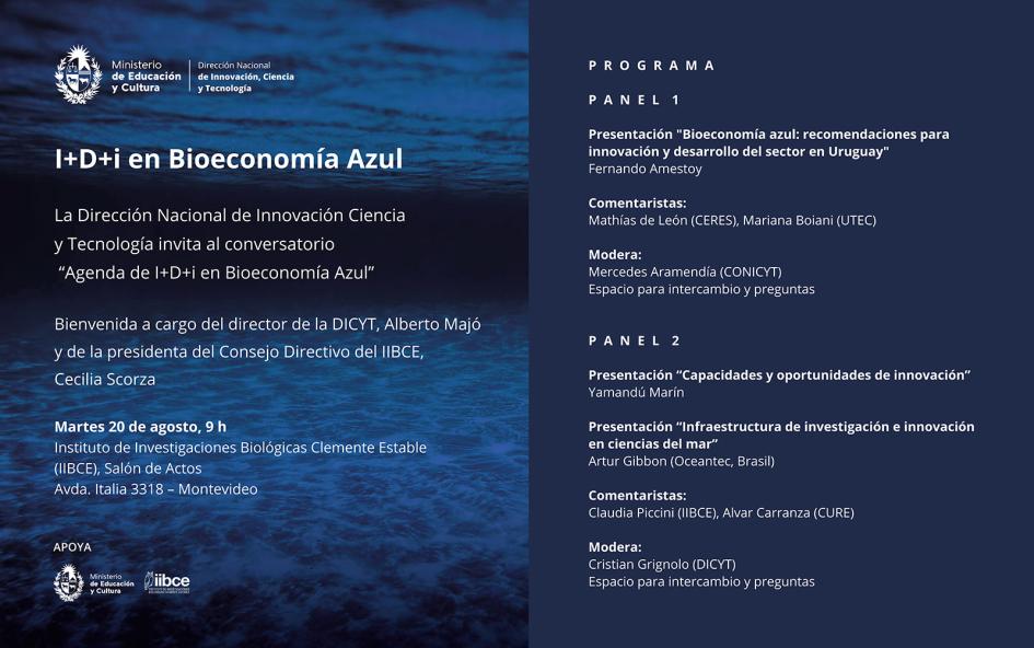 Conversatorio "Agenda de I+D+i en Bioeconomía Azul"