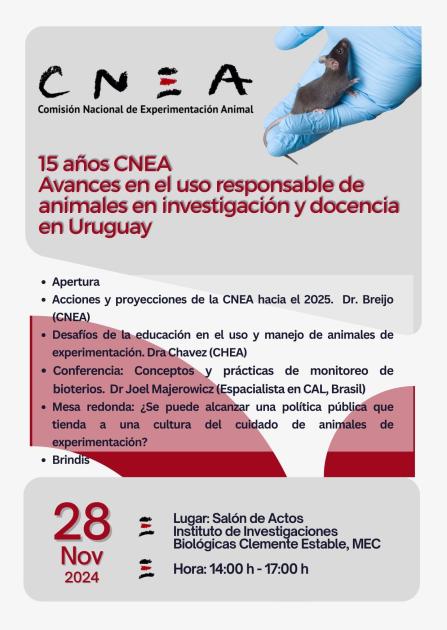 15 años CNEA: Avances en el uso responsable de animales en investigación y docencia en Uruguay