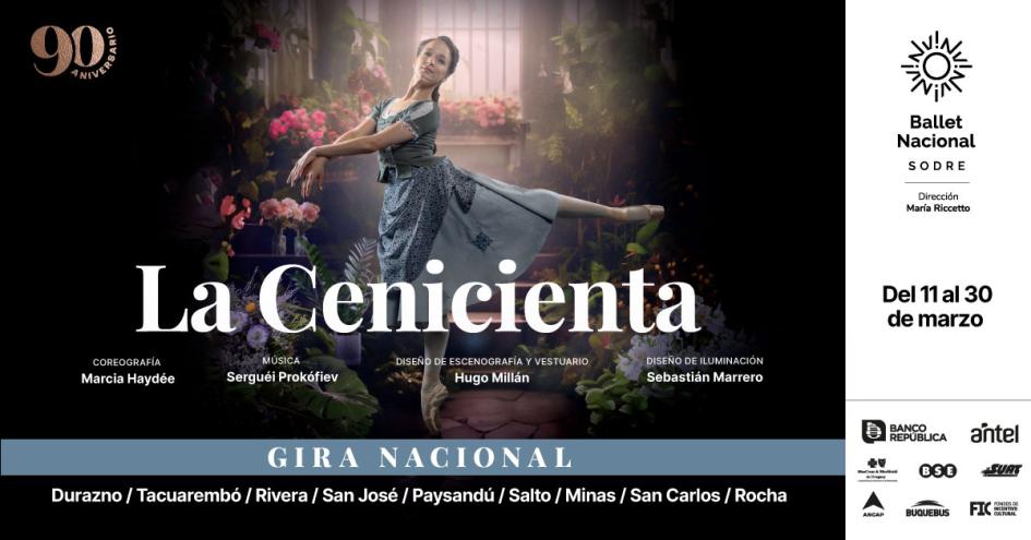 Gráfica oficial de "La Cenicienta" con los lugares donde estará el BNS