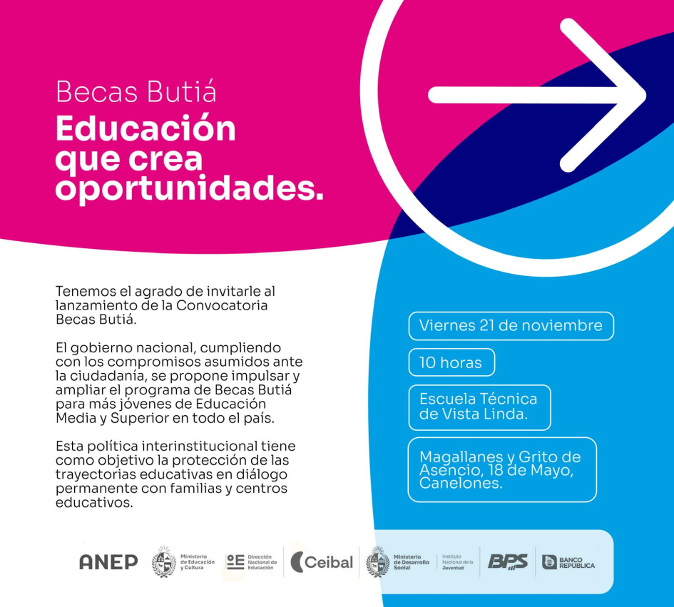 Lanzamiento Becas Butiá