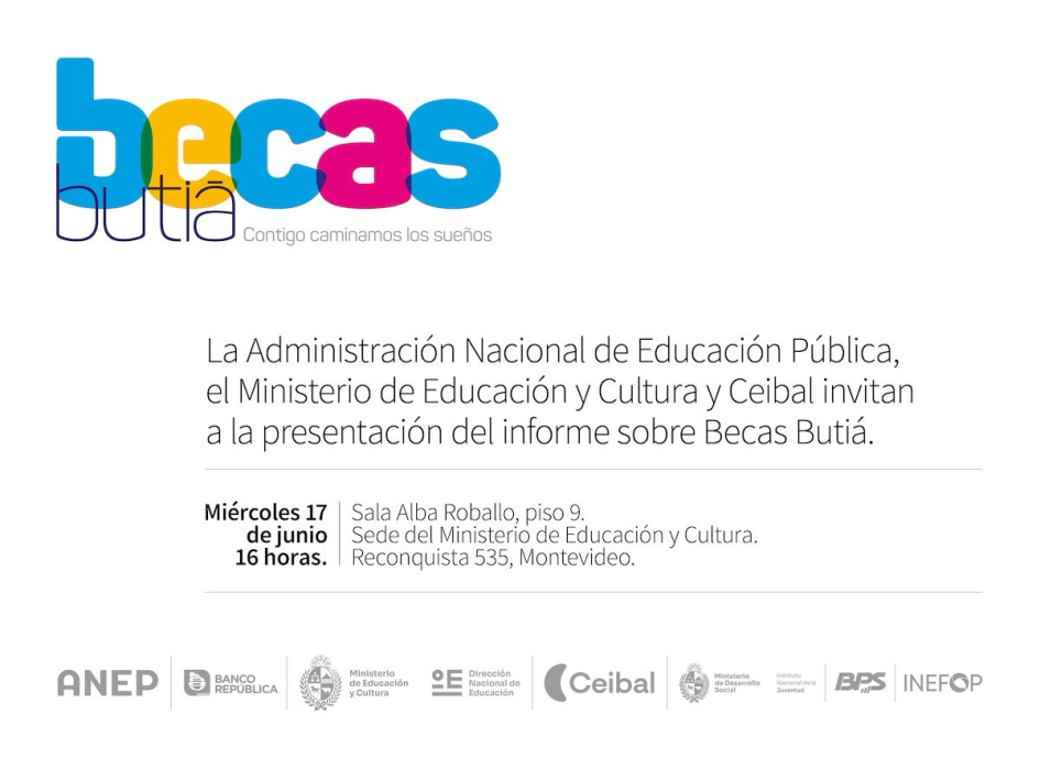 Invitación presentación informe Becas