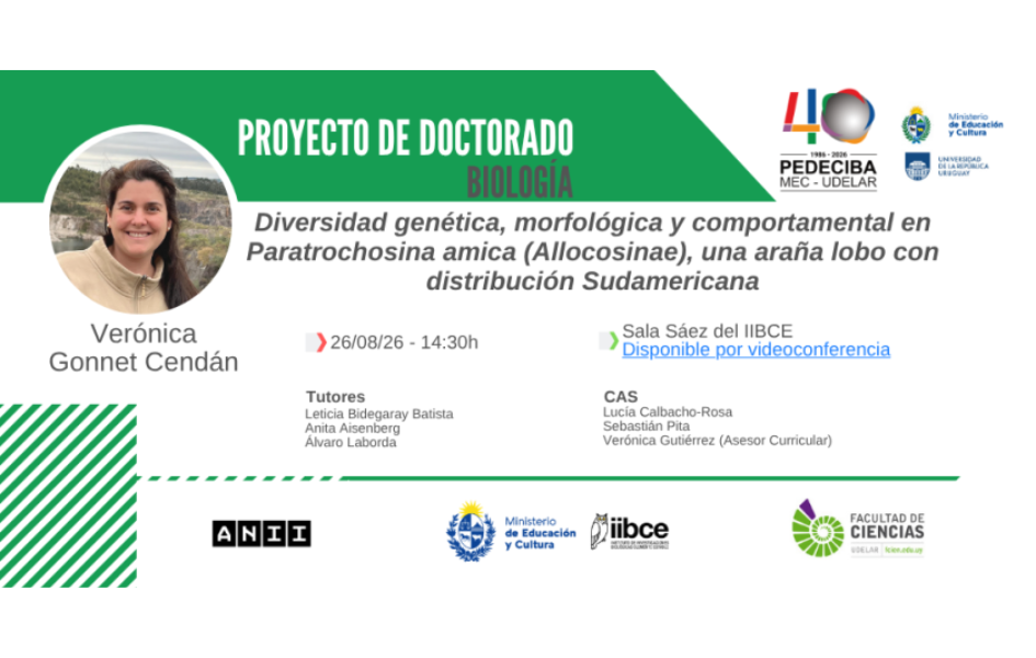 Imagen de difusión de la defensa de proyecto de doctorado de Verónica Gonnet