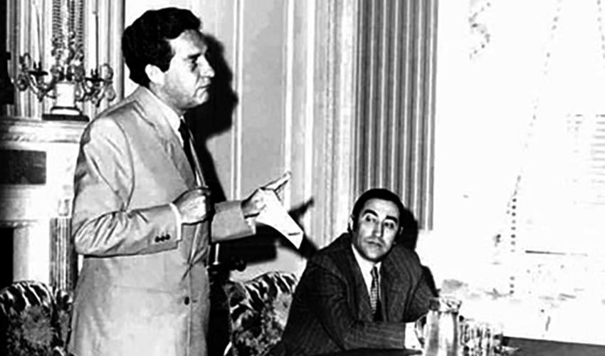 Emir Rodríguez Monegal con Octavio Paz.