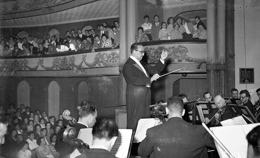 Ossodre en Salto, 5 de noviembre de 1956. Orquesta Sinfónica del Sodre en Salto, con motivo del bicentenario de la ciudad; 5 de noviembre de 1