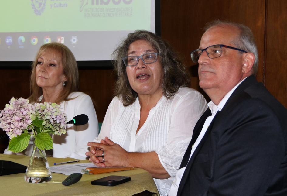 Carolina Cosse, Silvia Olivera y Antonio José Roque da Silva