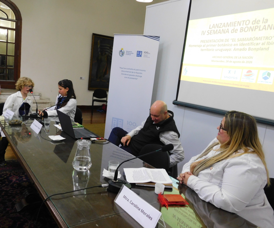 Exposición de los alumnos de 5° año de la Escuela Pública N° 6, Paulina Barabachan y Lorenzo Greno. Exposición de los alumnos de quinto año Paulina Barabachan y Lorenzo Greno.