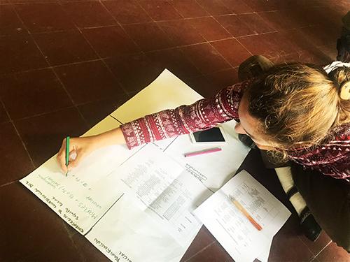 Participante en la actividad Persona escribiendo