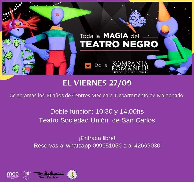 Teatro negro Placa de invitación