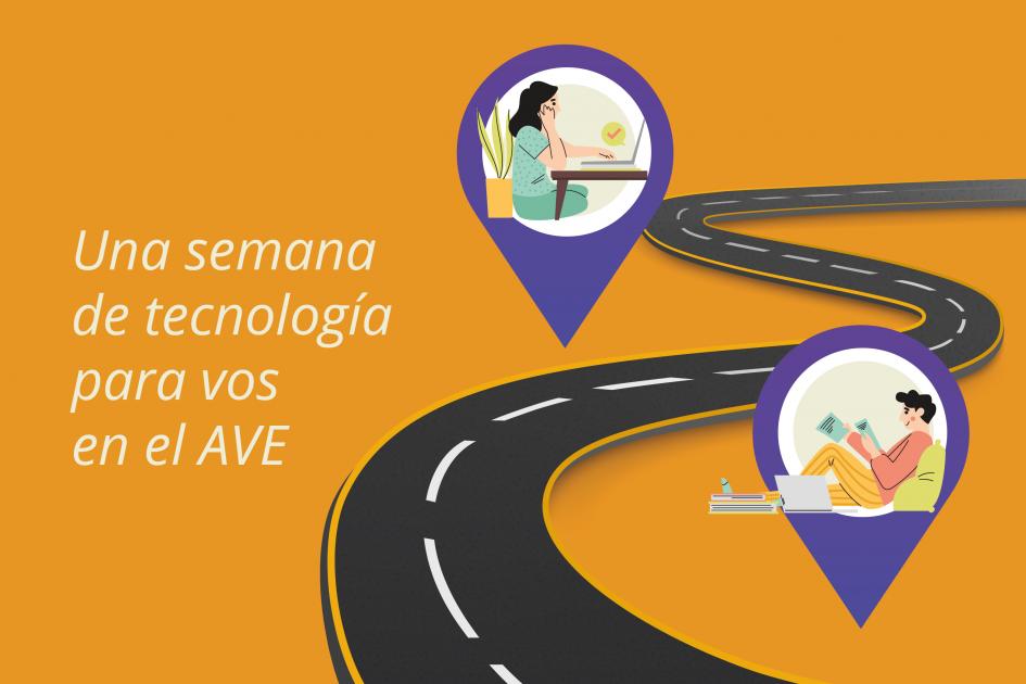 Turismo ruta y personajes con notebooks