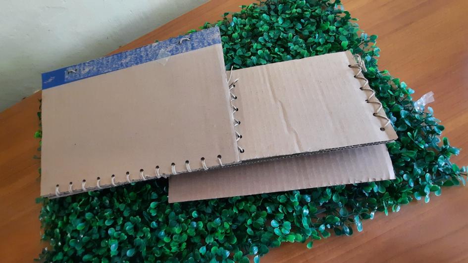 "Recybox", un viaje de sostenibilidad y creatividad Pedazos de cartón