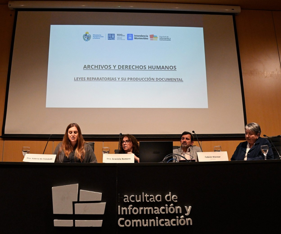Dra Graciela Romero, Dra. Valeria da Trindade, Periodista Fabián Werner y Mag. Alejandra Villar