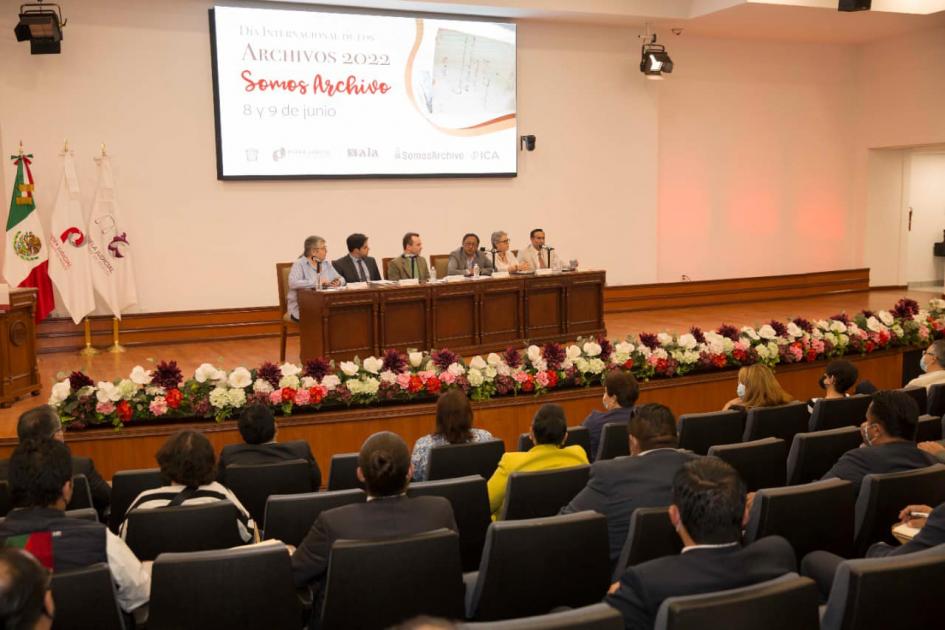 Sala de actos vista general del Poder Judicial de México
