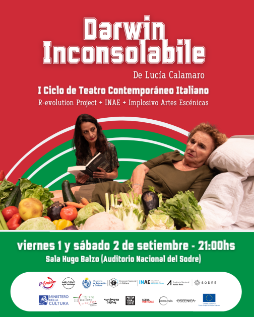 Darwin inconsolable, 1 y 2 de septiembre, 21 h en Sala Hugo Balzo