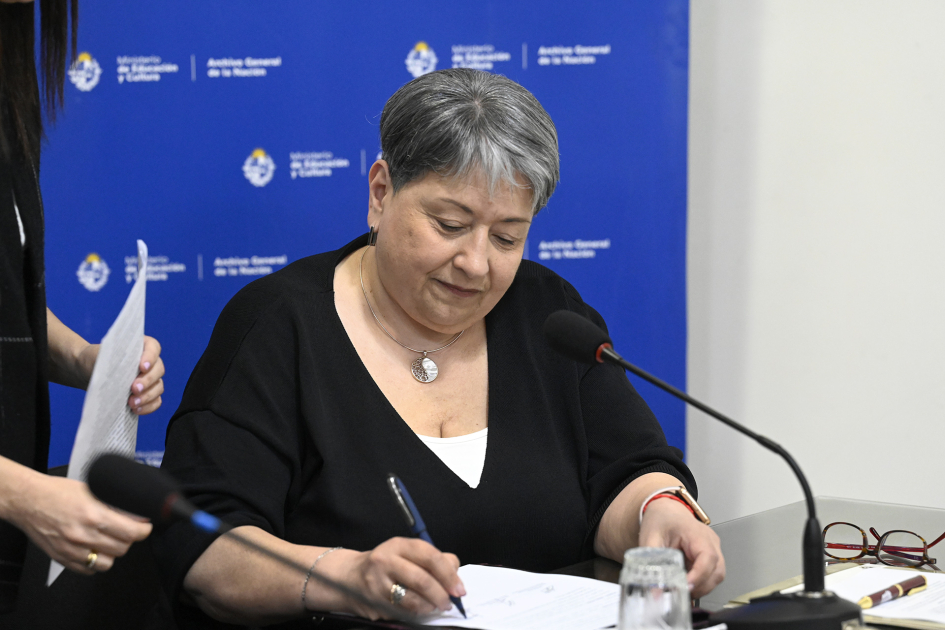 Alejandra Villar, directora del AGN.