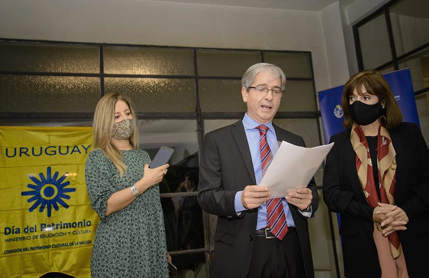 Lectura de documento a cargo del Director General del Ministerio, Pablo Landoni