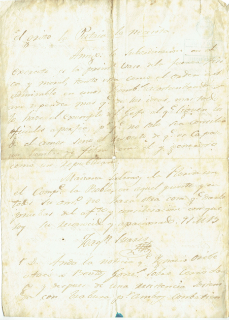 Documento del ex “Archivo y Museo Histórico Nacional”. Caja 17. 