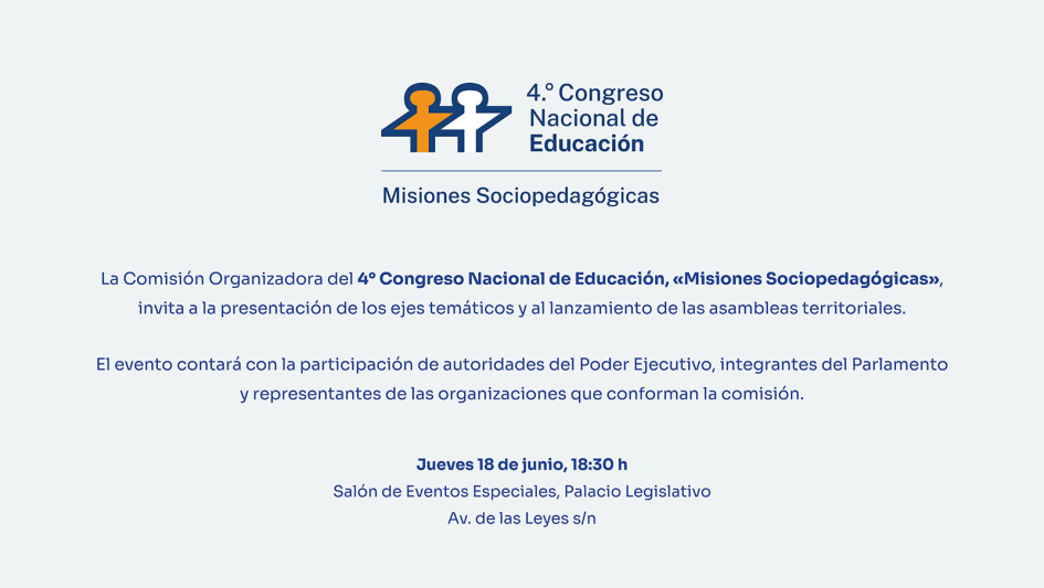 Invitación del Congreso Nacional de Educación Congreso Nacional de Educación