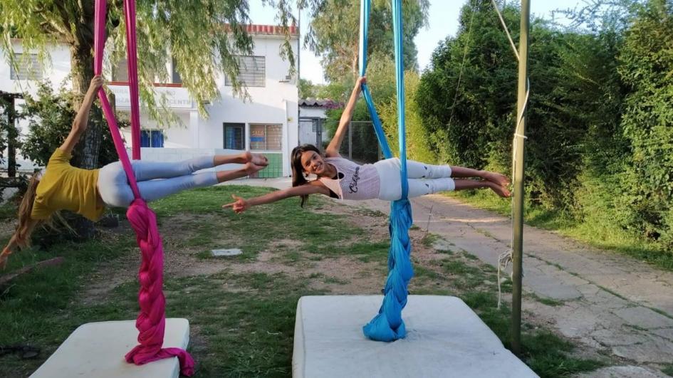 Acrobacia en telas Acrobacia en telas
