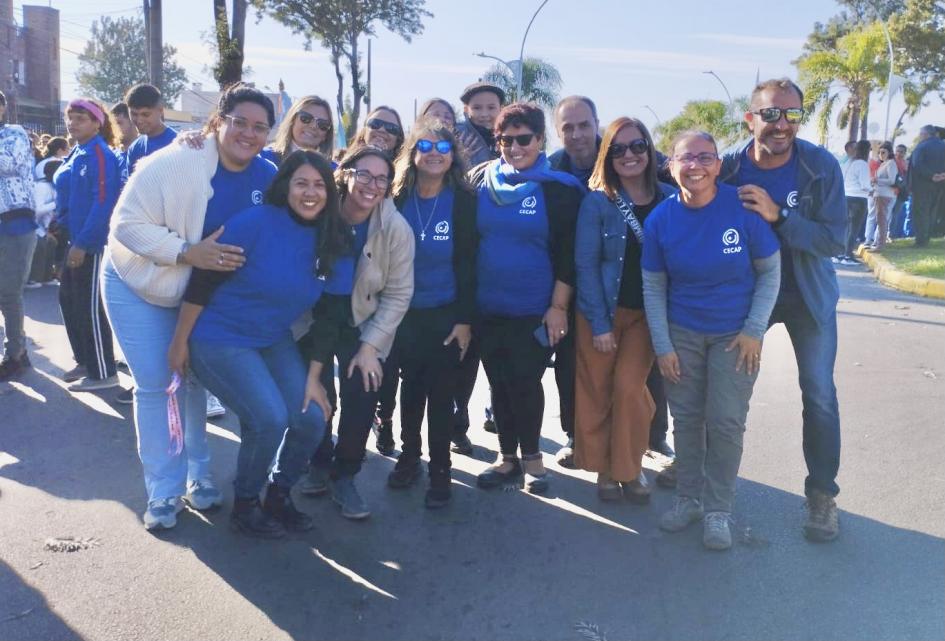 Cecap Las Piedras en el desfile del 18 de mayo