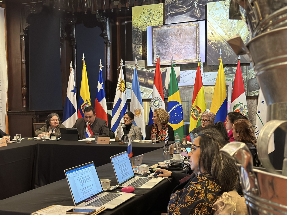Autoridades en el marco de la reunión de MERCOSUR Cultural