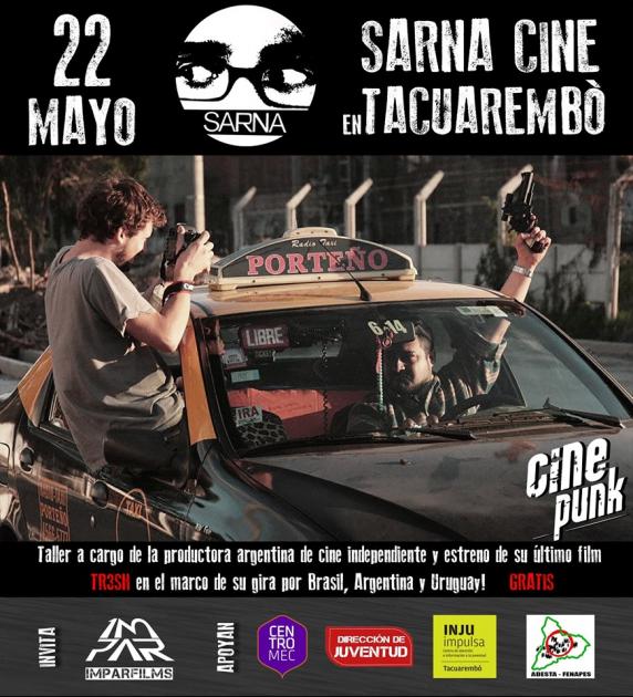 Invitación para taller de cine Placa de invitación