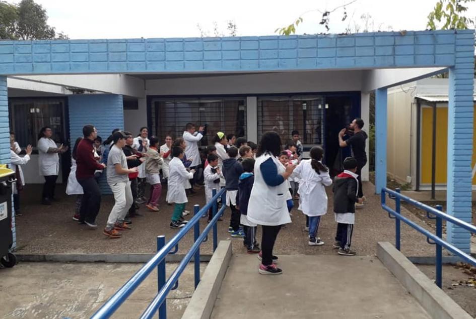 Escolares en actividad