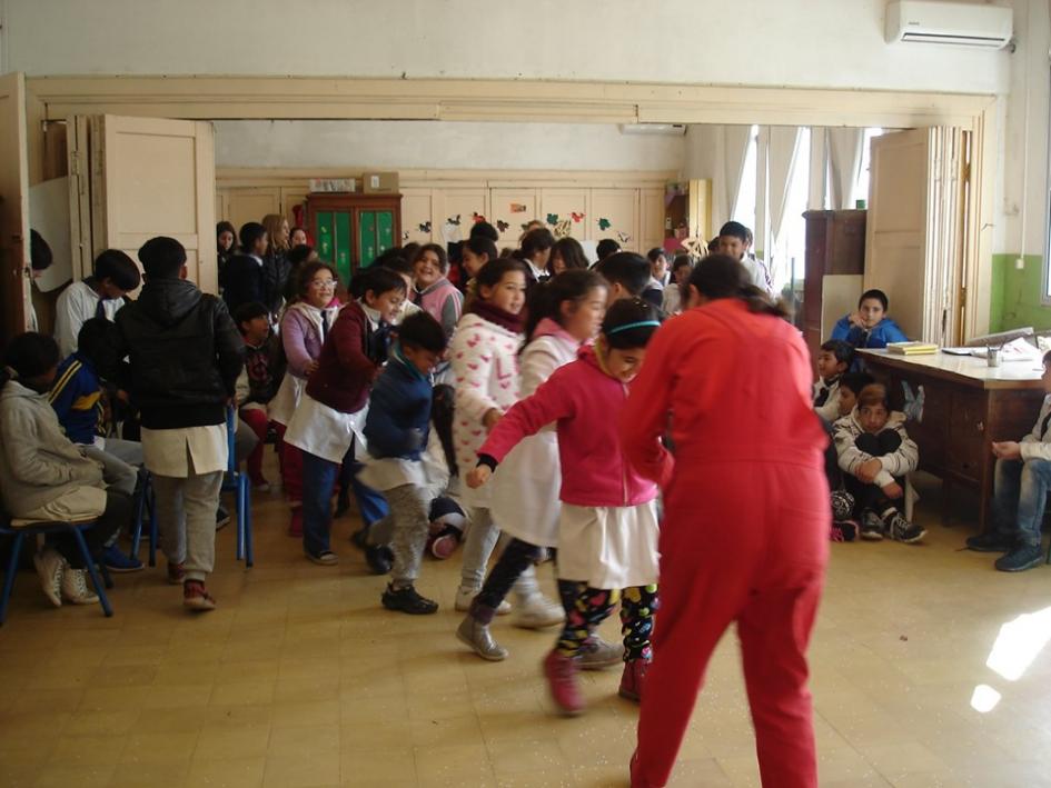 Escolares participan de taller Escolares participan de taller