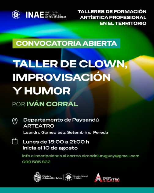 Abren las inscripciones a los Talleres de Formación Artística Profesional en Territorio Abren las inscripciones a los Talleres de Formación Artística Profesional en Territorio