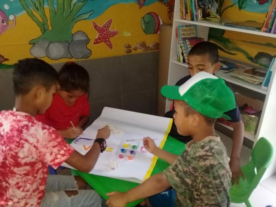 Taller de expresión plástica de Espacio MEC Norte Verano en Espacios MEC