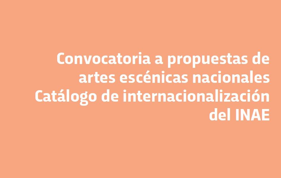 Catálogo de internacionalización - INAE 2022 Catálogo de internacionalización - INAE 2022