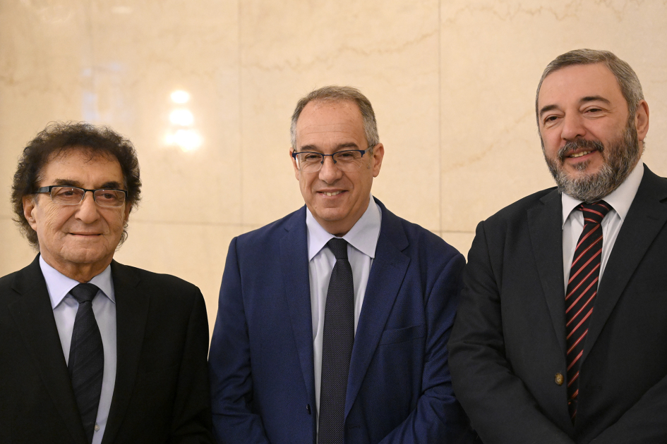 Ministro Mahía, Intendente Bergara y Presidente de ADM Abuchalja